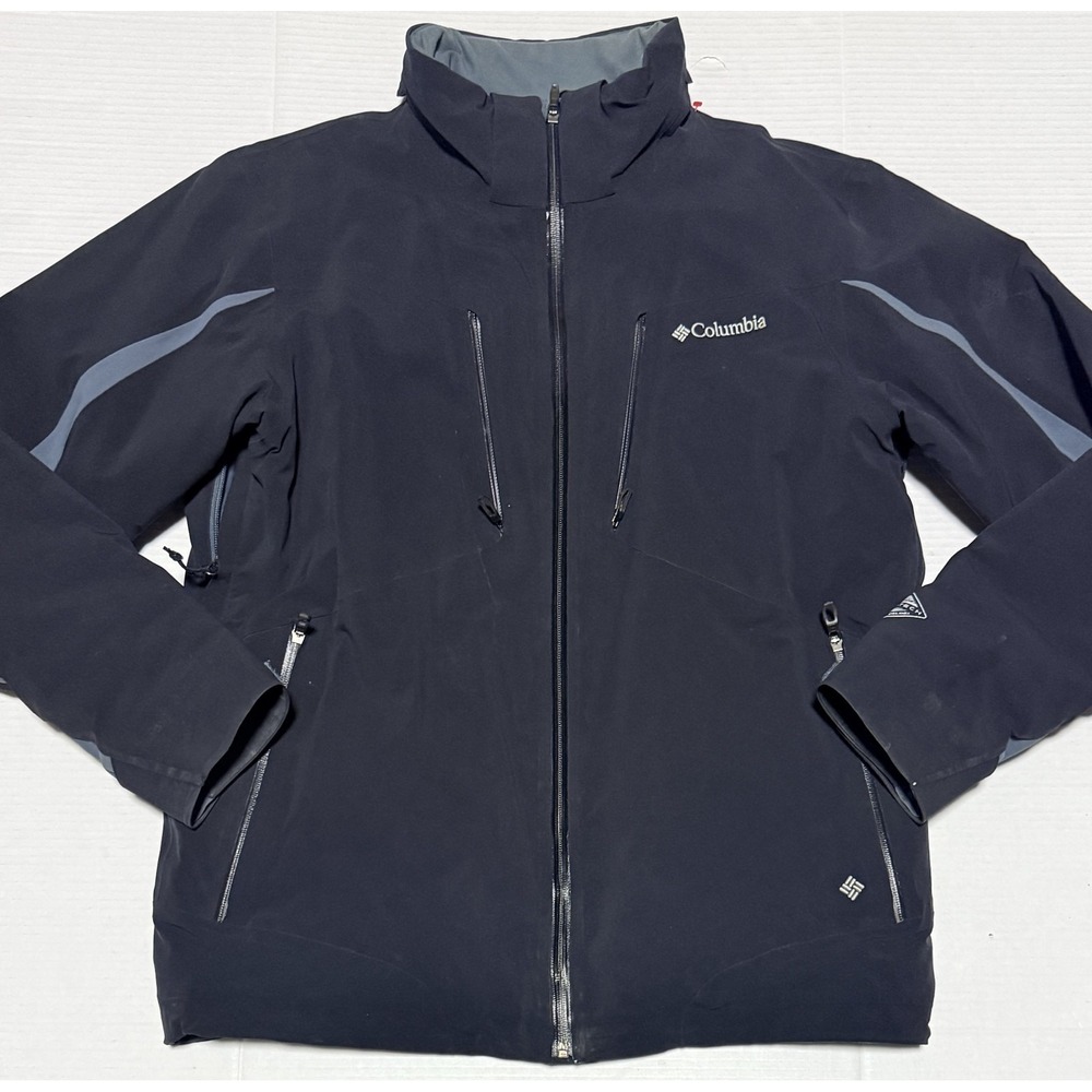 COLUMBIA Omni Tech - Men's Blue Insulated Waterproof Jacket - Size Large - flaw*